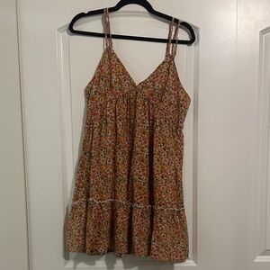 Wild Fable Floral Cotton Babydoll Spaghetti Strap Dress